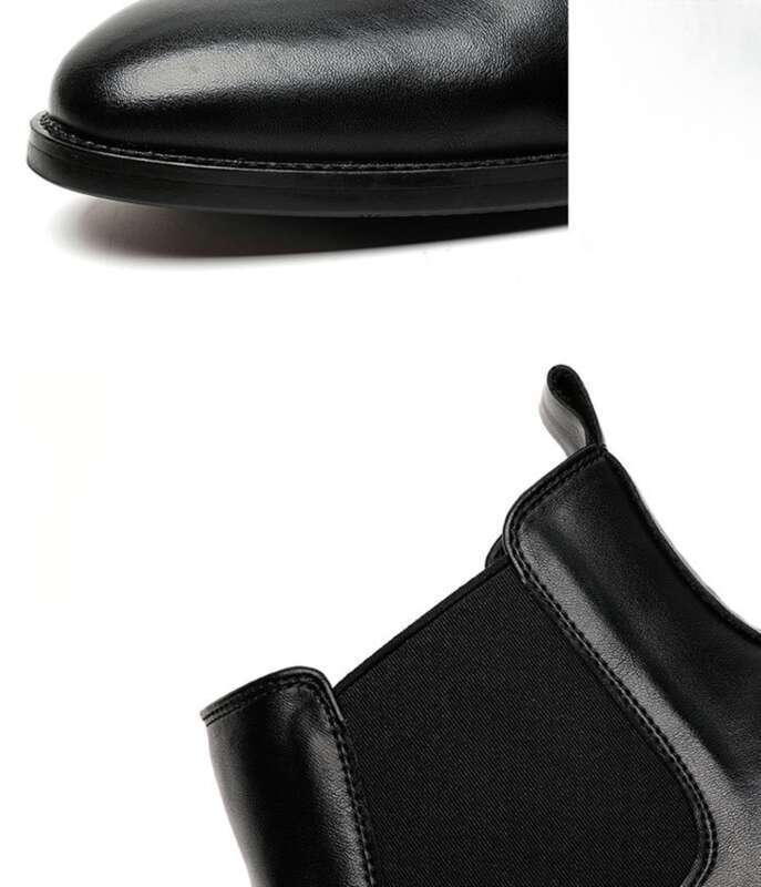 2025 Herren High Top Schlichte Luxus Casual Business Formale Lederstiefel mit spitzer Spitze_voghion.com