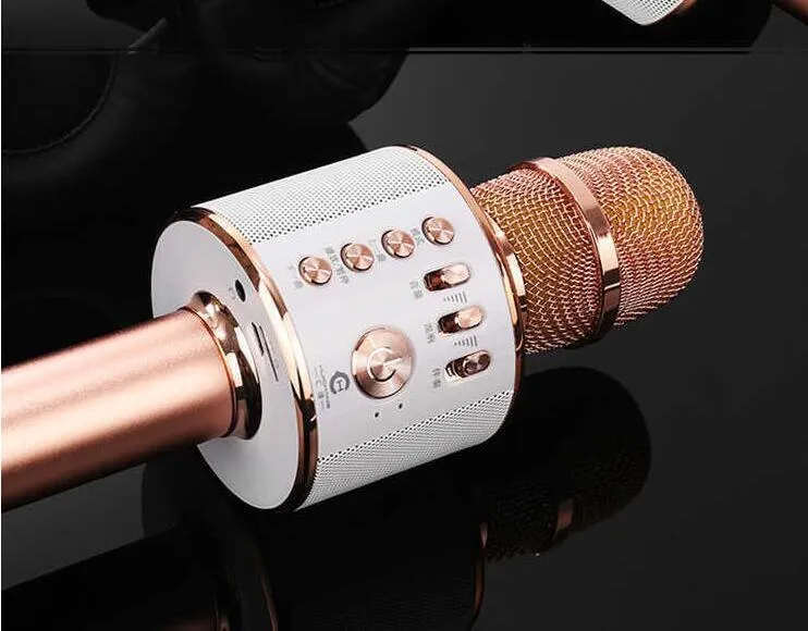 K38 4 Colors For Wireless Bluetooth Karaoke Microphone Handheld KTV Home Mic Speaker Player Professional Microphones_voghion.com