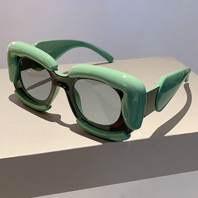 Stylish Y2k Hip-hop Sunglasses For Men Bubble Cloud Patchwork Design_voghion.com