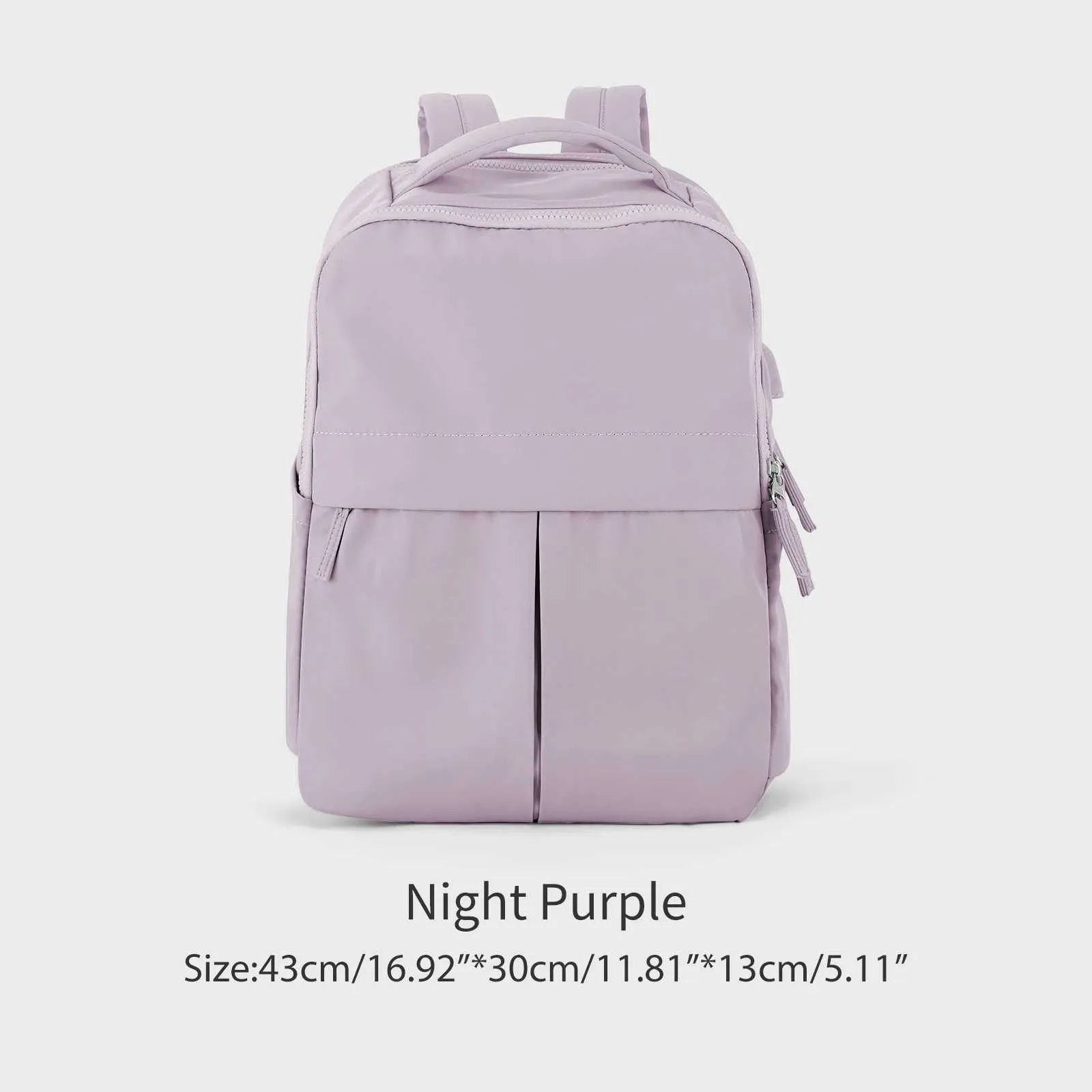 Laptop Women 15.6 College Work Travel Business Computer Backpack with USB Port Casual Daypack for Teacher NurseC241107_voghion.com