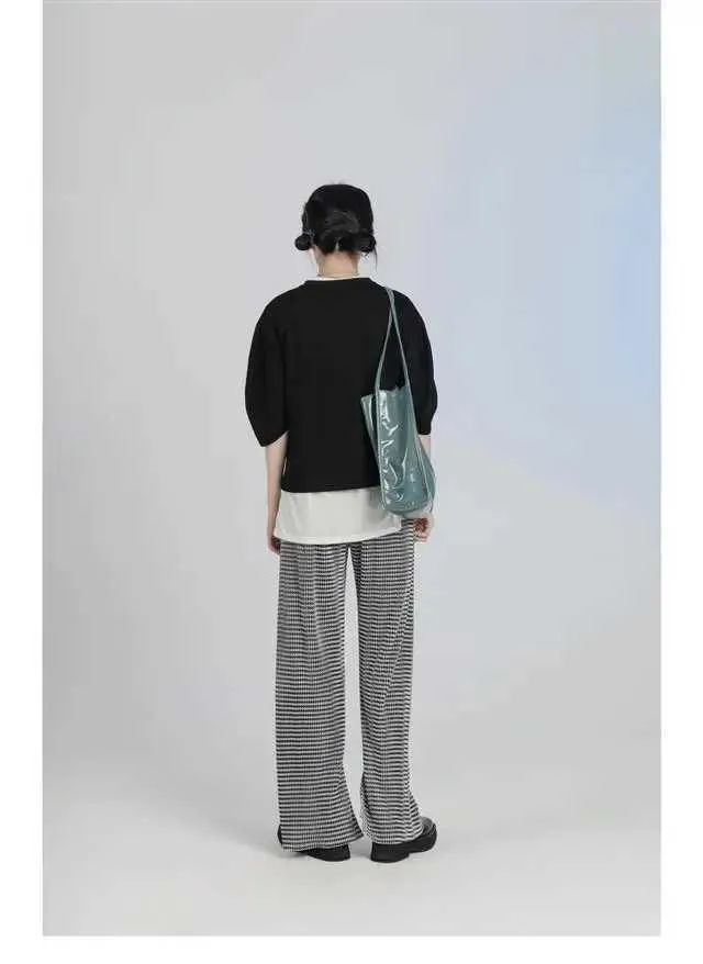 Sacs à bandoulière en cuir verni tendance pour femmes, sacs à main fourre-tout décontractés vintage pour femmes, grande capacité pour le shopping Ba241104_voghion.com