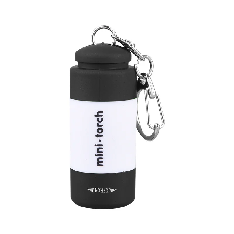 Tasche Schlüsselanhänger Taschenlampe wasserdicht Outdoor Wandern Camping Mini TaschenlampeUSB wiederaufladbare LED Multifunktionale starkes Licht_voghion.com