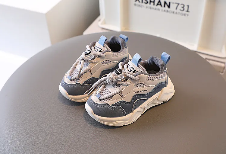 Zapatillas deportivas para niños pequeños 2025, informales, de malla y cuero, para correr en la escuela, de 1 a 6 años_voghion.com