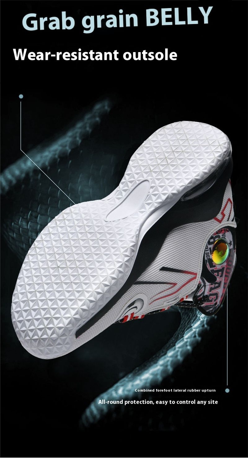 Air cushion high top basketball shoes men's mesh breathable professional training game sneakers trend_voghion.com