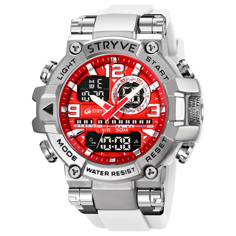 STRYVE Hot Selling Sports Colorful Luminous Electronic Waterproof Wristwatch Multi-Function Student Watch 8025_voghion.com