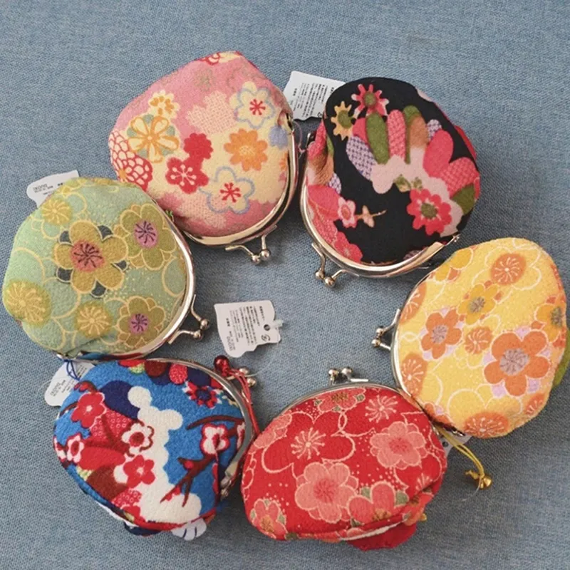 1 Pc Lucky Cat Coin Purse Key Case Lovely Cute Multi-color Pocket Cloth Handbag_voghion.com
