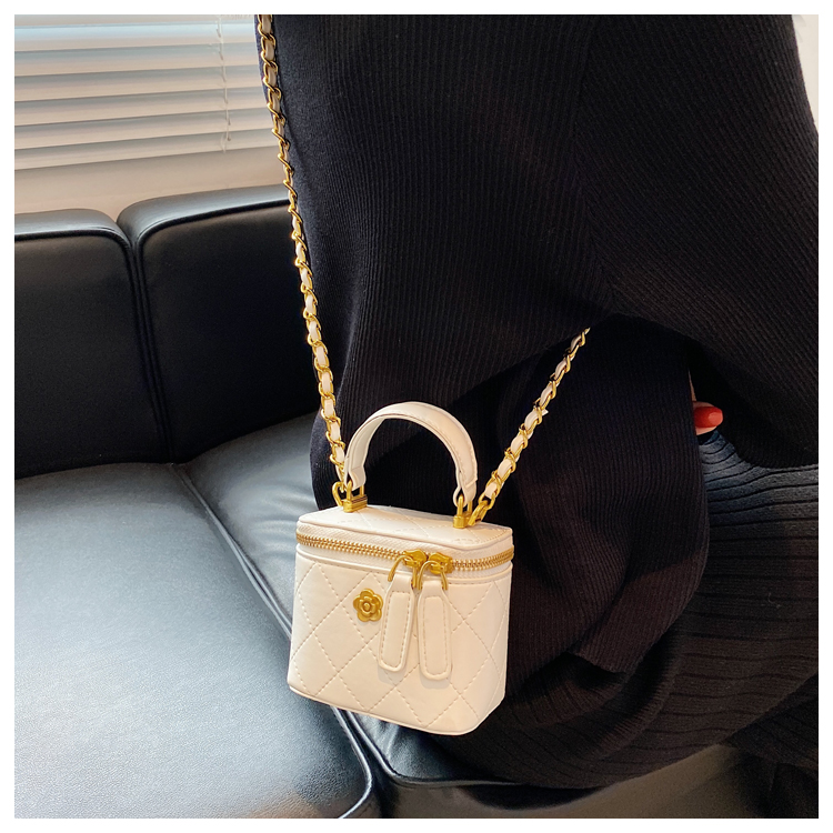 Mini bolso cruzado de paja para mujer, tejido de verano, bolsos y bolsos de marca, cadena de moda, hombro Simple_voghion.com