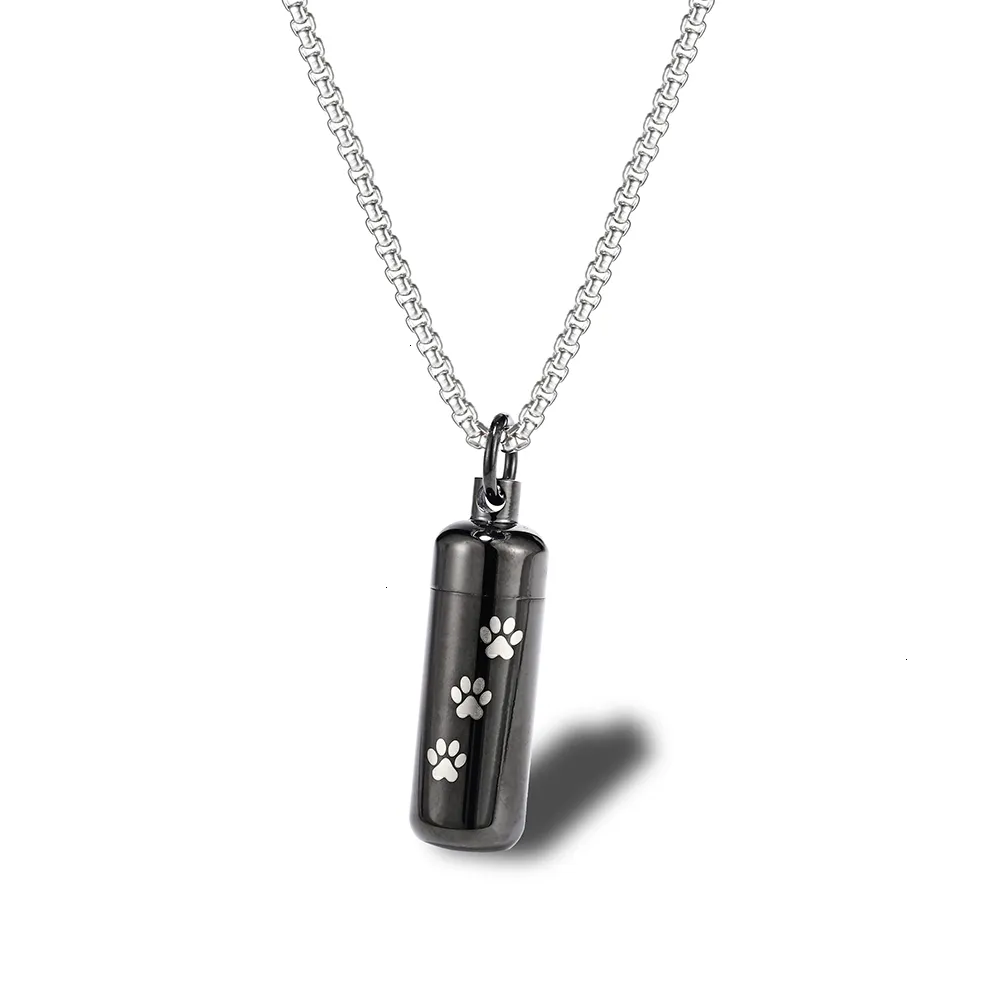 Collane con ciondolo in acciaio inossidabile Collana per animali domestici Ricordo commemorativo per cremazione Accessori per cuccioli per ceneri_voghion.com