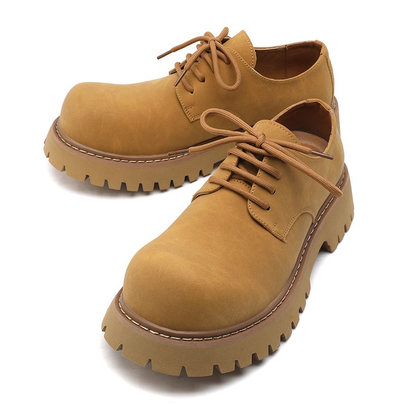 Jesienne męskie casualowe niskie buty Martens oddychające i ochronne retro cargo z dużą główką_voghion.com