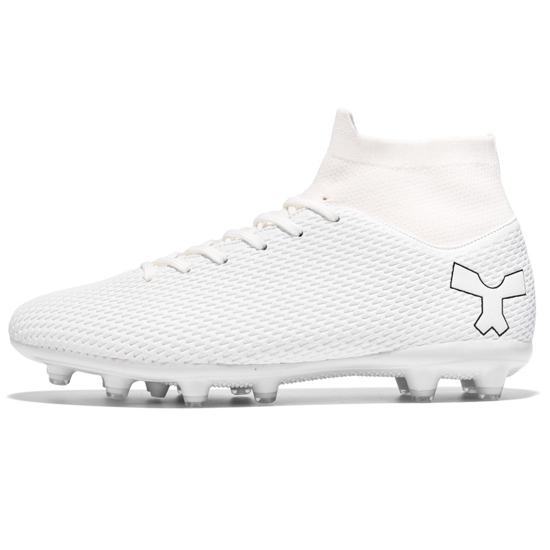 Scarpe da calcio alte in erba sintetica TF AG, in pelle, per uomo, donna, bambino, ragazzo e studente._voghion.com