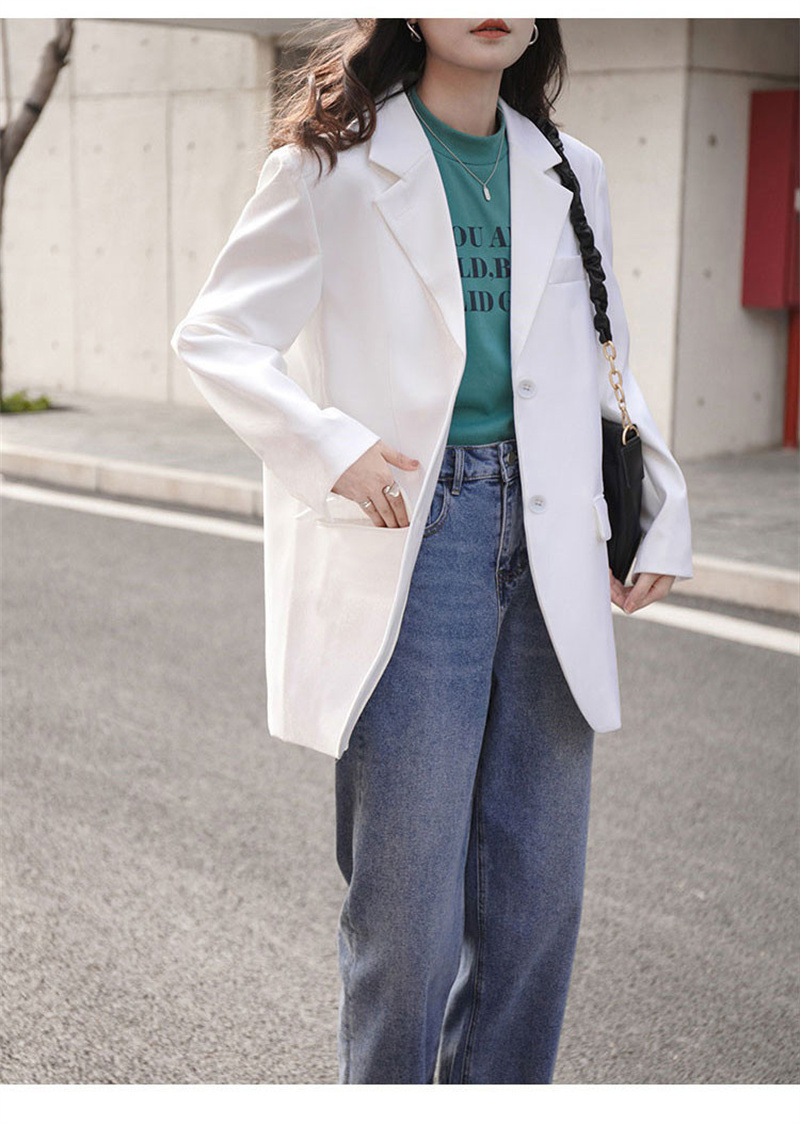 Women's Slimming Blazer Jacket Elegant Tailored Coat For Ladies_voghion.com