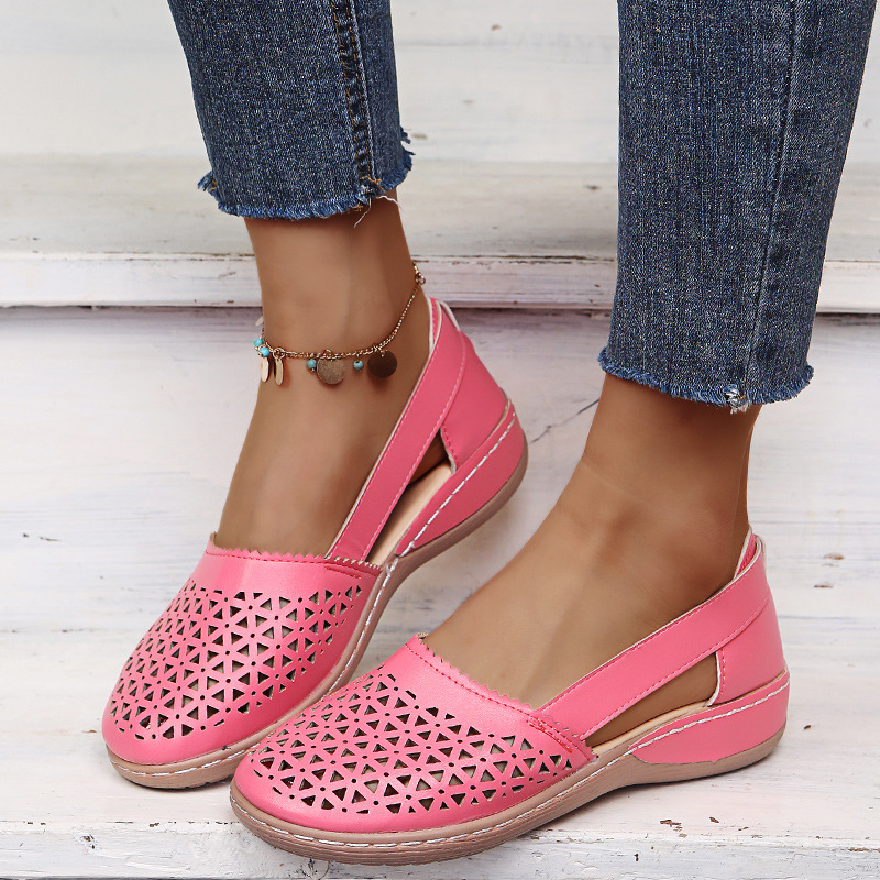 Modische, lässige, perforierte Schuhe für Damen_voghion.com