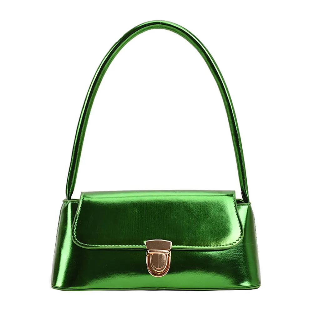Handtassen voor dames, eenvoudige handtassen met handvat, Franse tote, elegante glanzende oksel, schoudertas van PU-leer voor dames_voghion.com