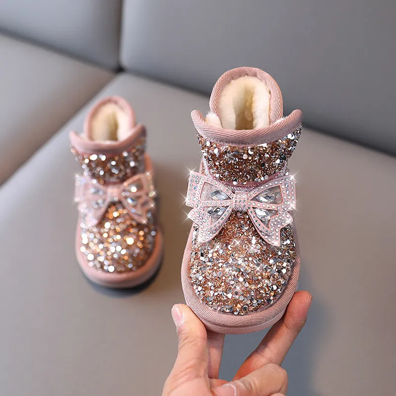 Veet Süße Baby Mädchen Stiefel Kleinkind Warme Baumwolle Stiefel Winter Cutefeet für Mädchen Kinder Schuh Prinzessin Schuhe Größen Schnee Dicken_voghion.com