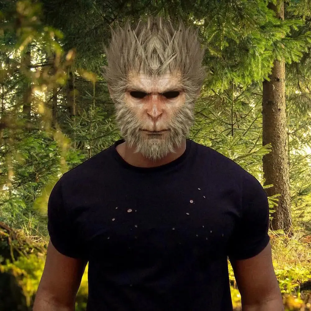 Game Wukong Cosplay Mask Headwear Monkey Role Play Accessories Halloween Carnival Party Props 240902_voghion.com
