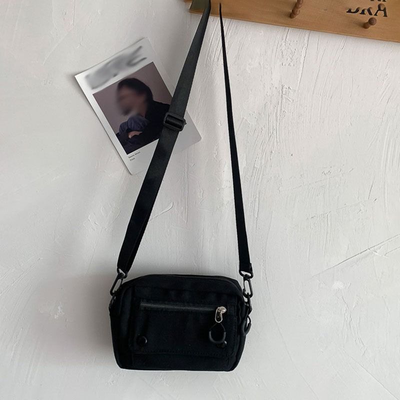 Frauen Canvas Handtaschen koreanische Mini Student Tasche Handy einfache kleine Umhängetasche Casual Damen_voghion.com