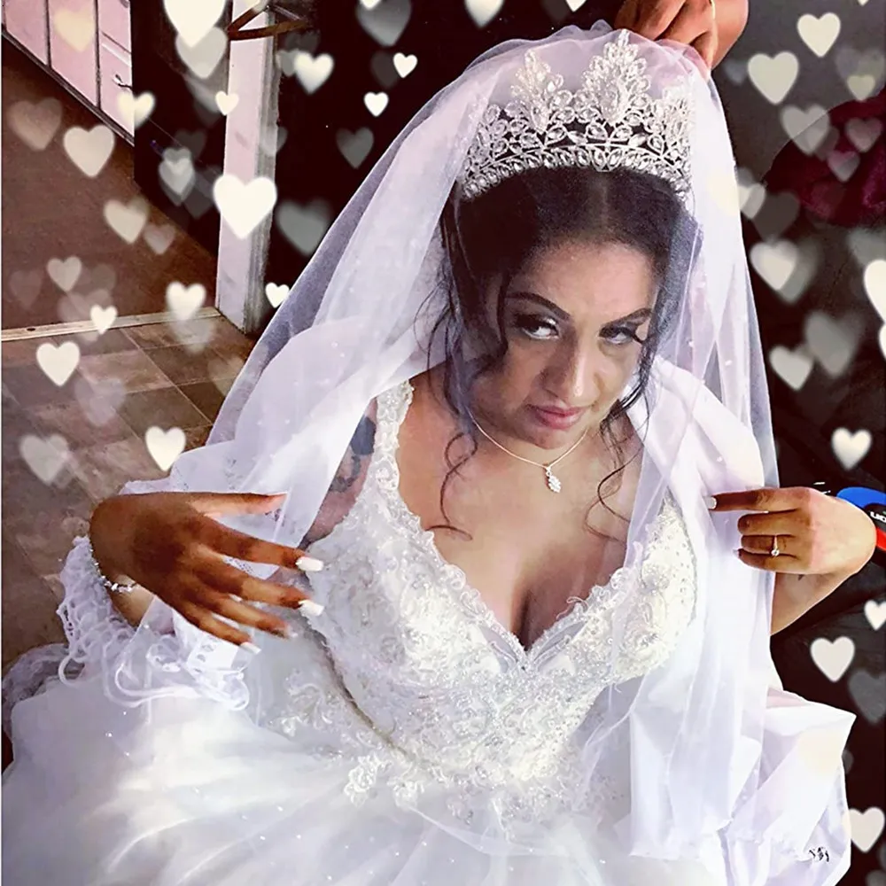 Gioielli Grandi diademi di cristallo barocco Corona nuziale per spose Accessori per capelli da donna Copricapi Principessa Concorso couronne_voghion.com