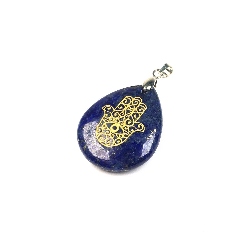 Collane con ciondolo in pietra naturale, cristallo, agate, ciondoli, amuleti Reiki, pendenti a forma di goccia d'acqua per la creazione di gioielli fai da te_voghion.com