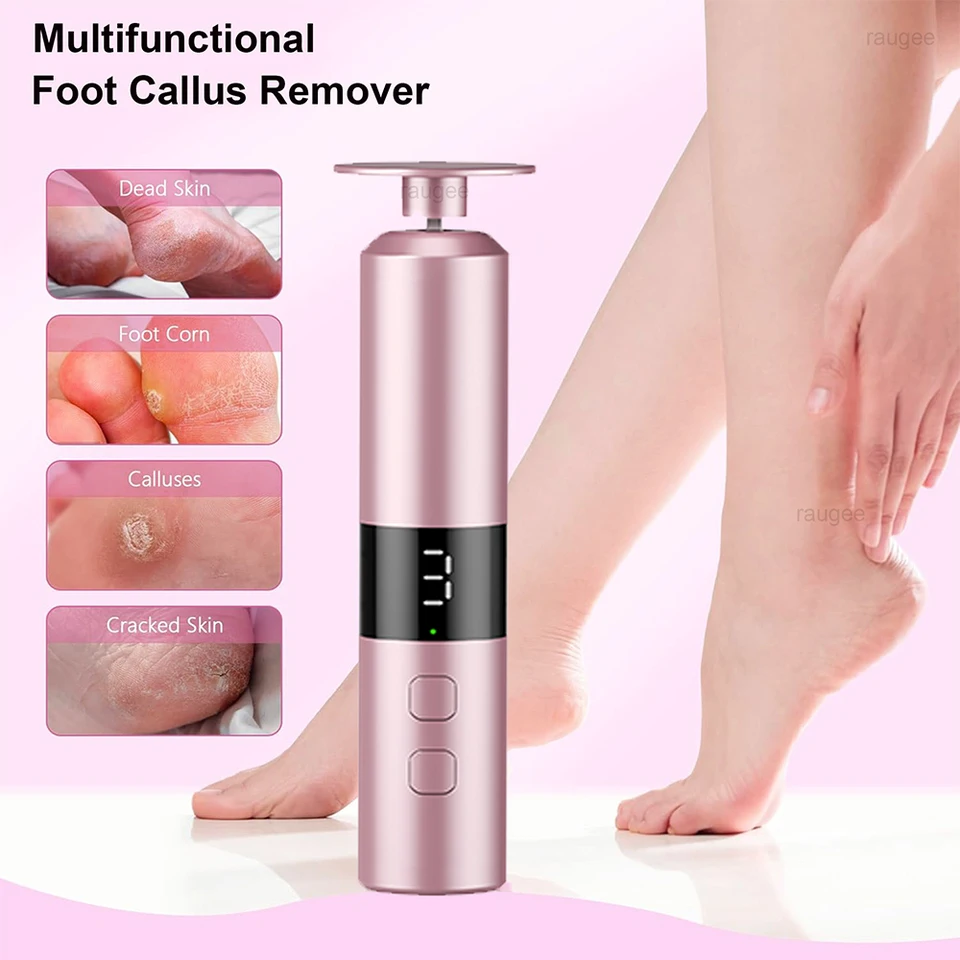 Râpe pieds électrique rechargeable sans fil pour callosités_voghion.com