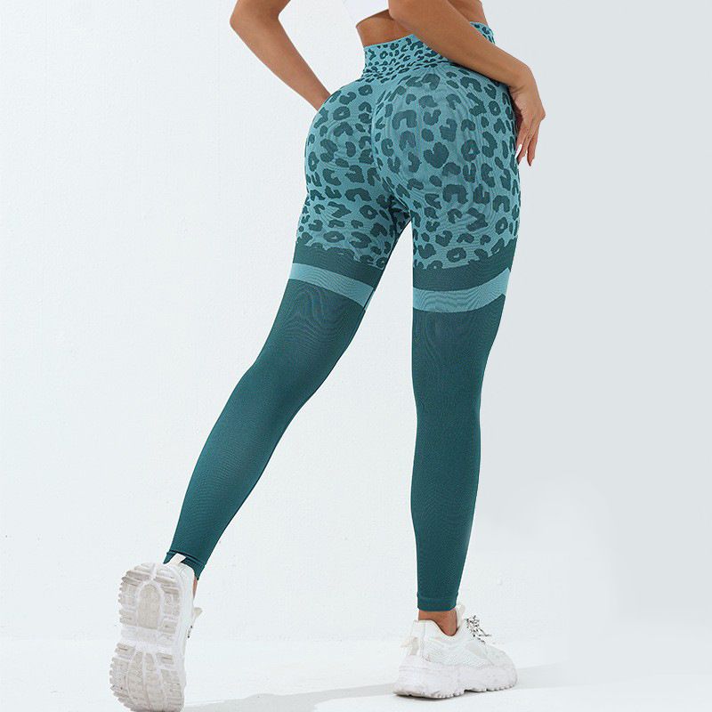 Leopard Print Yoga Leggings Für Damen High Waist Sporthose_voghion.com