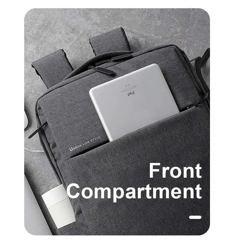 Sac à dos de voyage de grande capacité pour ordinateur portable 15,6 17,3 pouces, sac à dos étanche pour homme, multi-poches, C241107_voghion.com