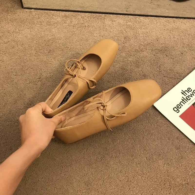 Dress Bailamos Casual Flats Comfortable Soft Boat Loafers Ballerina Shallow Round Toe Ballet Flat Shoes Women Slip On_voghion.com