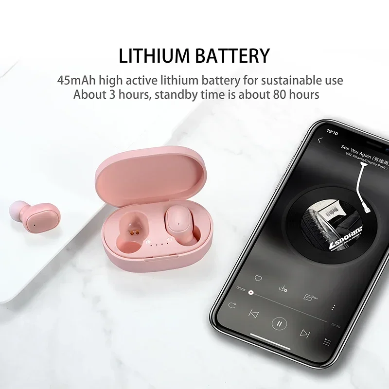Wireless Bluetooth Earbuds Stereo In-ear Headphones For Sport_voghion.com