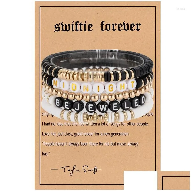 Collana con filo di perline Boho Starly Taylor The Swift Music Series 2023 Global Tour Concert Epoche Commemorative Collection_voghion.com
