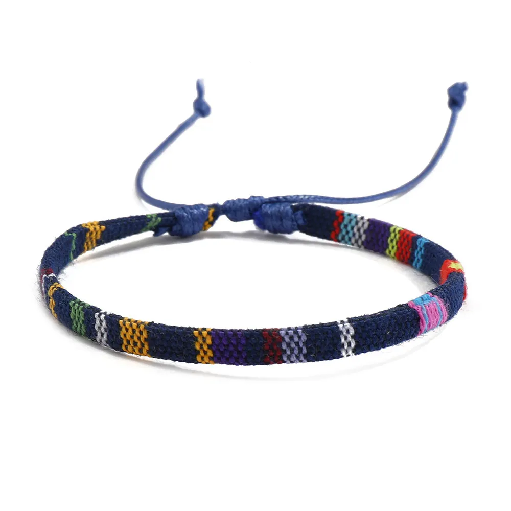 Gewebtes Stoffarmband Ethno Stil Vintage Boho Nepal Armschmuck_voghion.com