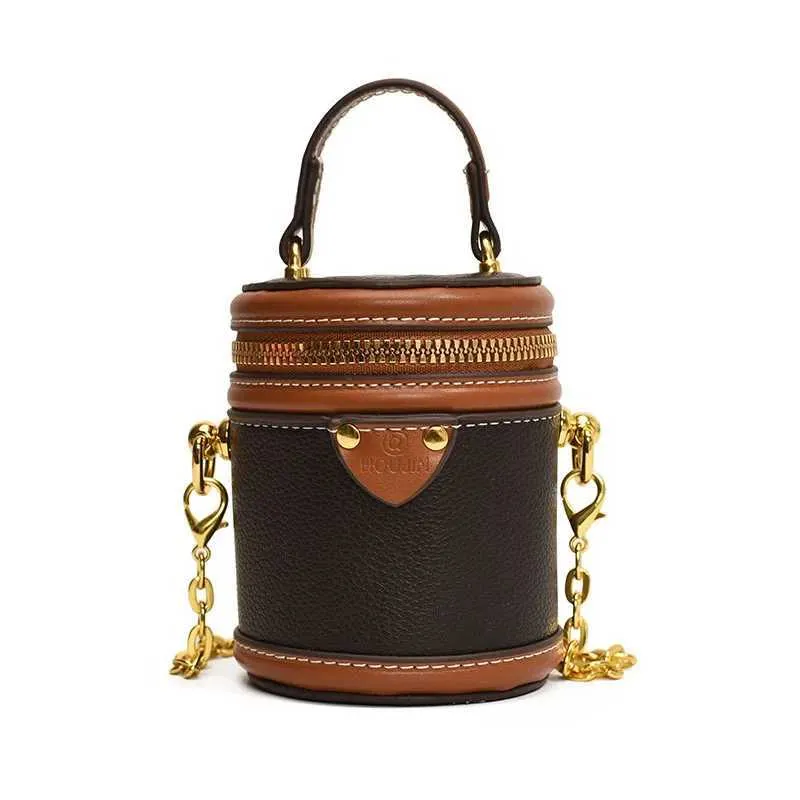 Herbst Neue Frauen Farbe Kontrast Mini Handtasche Erwachsene Mädchen PU Tasche Reichtum Eimer Tasche Eltern-kind Lippenstift Crossbody_voghion.com