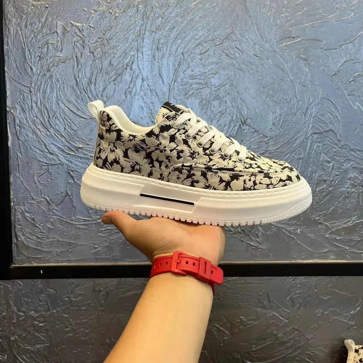 Leisure Mens with Spring/autumn Fabric Surface Breathable Versatile Flat Bottomed Non Slip Board Shoes Sports Mans Shoe_voghion.com