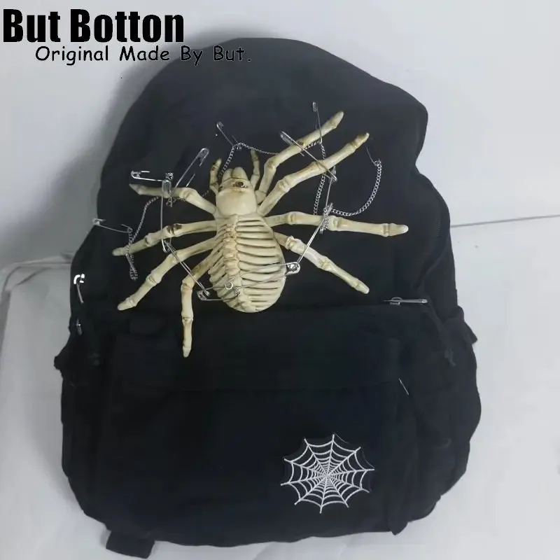 Large capacity Men backpack student Gothic punk Y2K haruku subculture woman Streetwear schoolbag bag Gift 241128_voghion.com