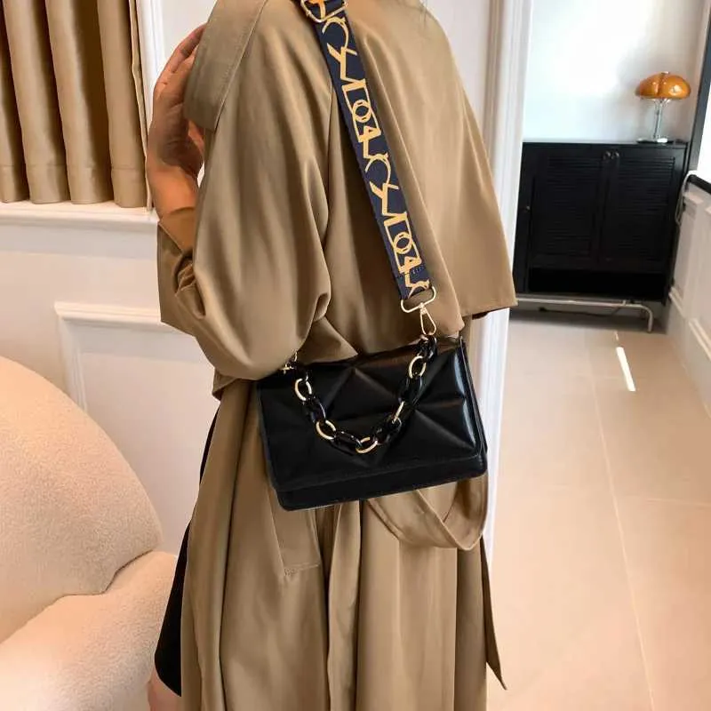 Winter schulter frauen stein muster PU leder kreuz tasche marke handtasche kette einkaufen kupplung brieftasche Y241121_voghion.com
