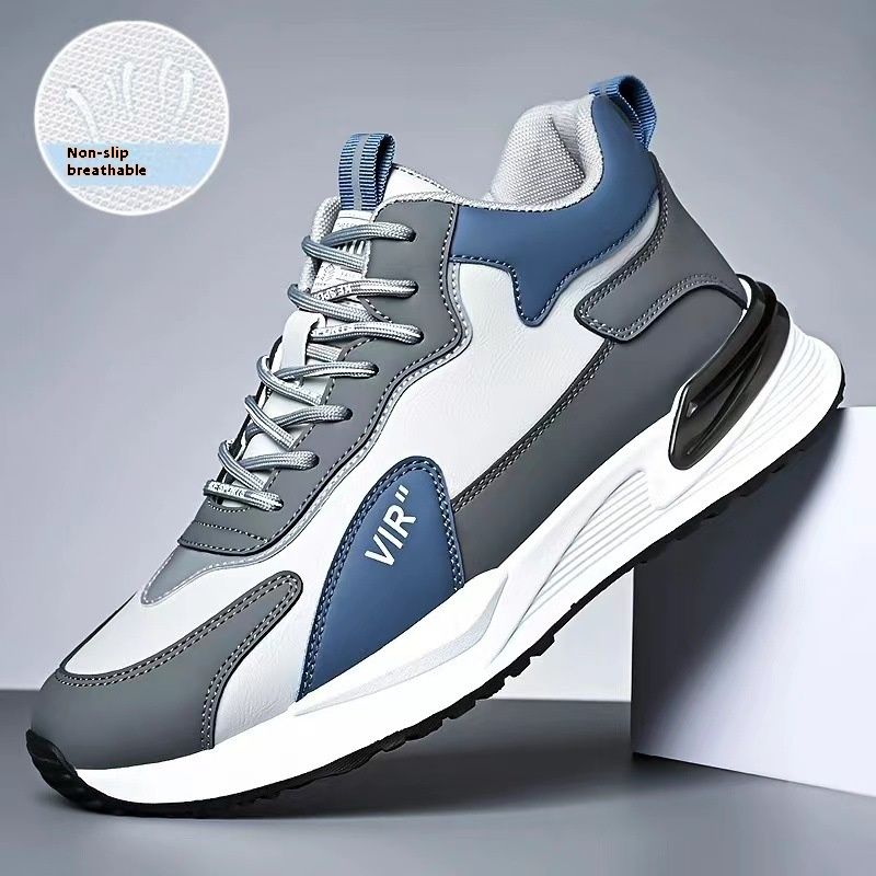Tide Summer Board Explosion Leather High-top Hundred Sports Waterproof Non-slip Men's Shoes_voghion.com
