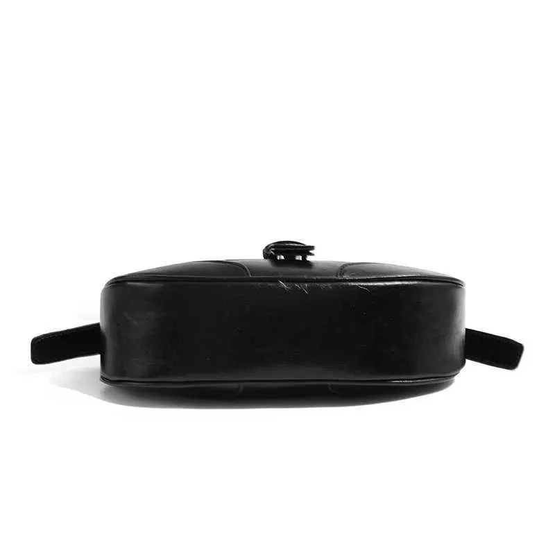 Sacs à main tendance Y2K pour femmes, sacoches à bandoulière en cuir PU noir, sacoches sous les bras, portefeuilles, de haute qualité_voghion.com