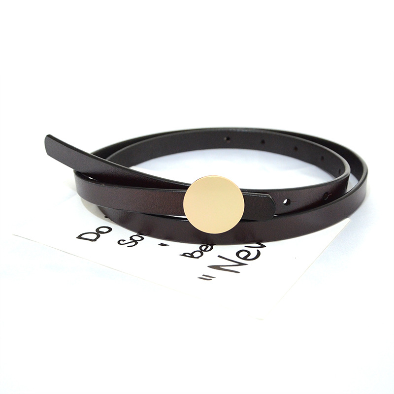 Cintura sottile in pelle da donna stile coreano alla moda_voghion.com