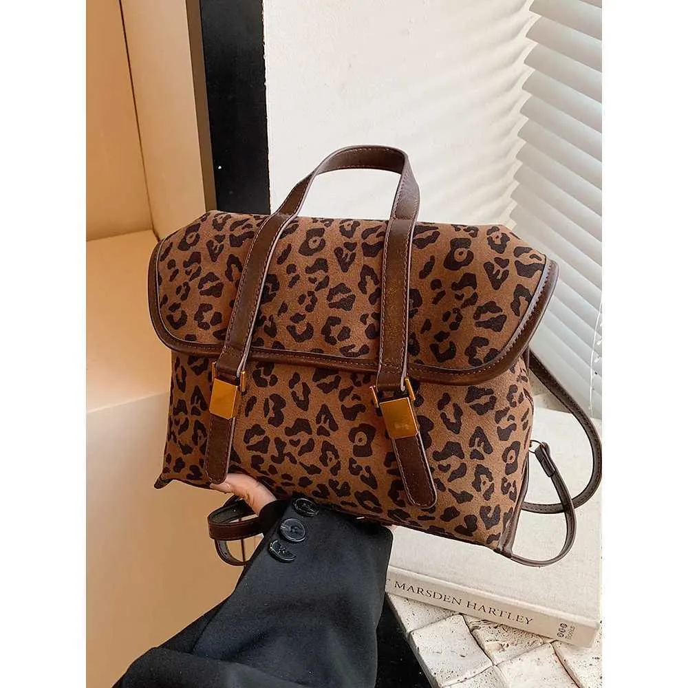 Leopardí batoh pro ženy s velkou kapacitou, dámské brašny z umělé semiše, tašky přes rameno, univerzální aktovka na dojíždění_voghion.com