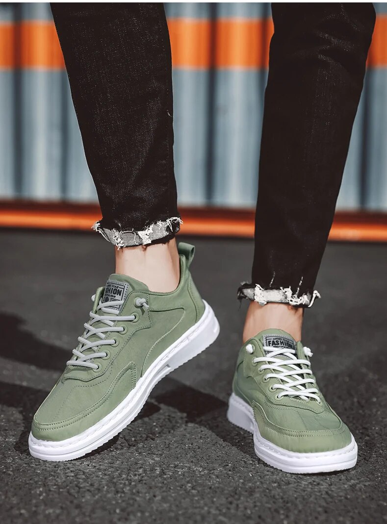 2024 Spring New Breathable Canvas Trendy Versatile Casual Sports Anti slip and Wear resistant Men's Board Shoes_voghion.com