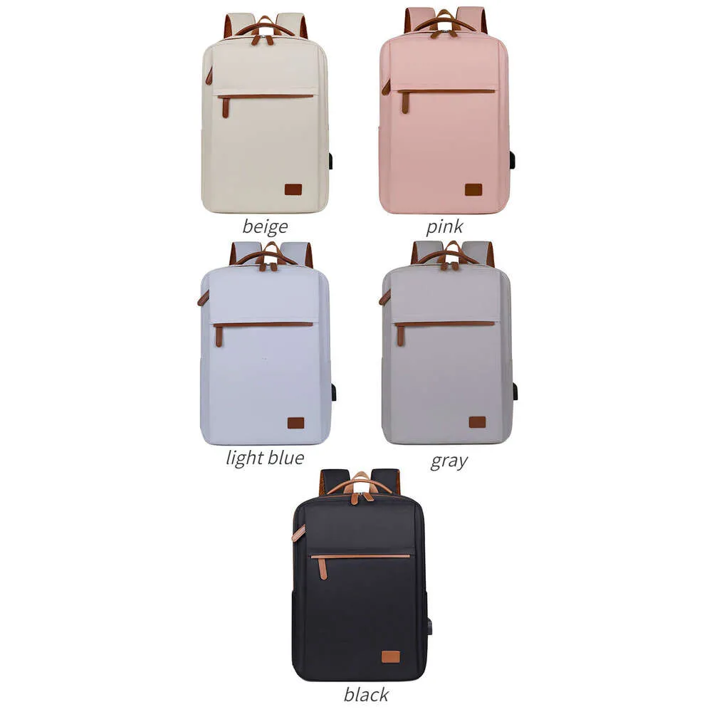 New Outdoor Simple Travel Backpack USB Charging School Bag_voghion.com