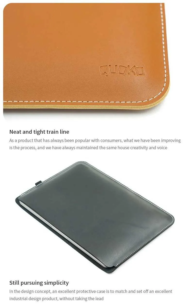Ultra Thin Super Slim 13 Inch Laptop Bag Case Sleeve M1 M2 Book Retina Air 13.3 13.6 For HP Surface Pro C24111_voghion.com