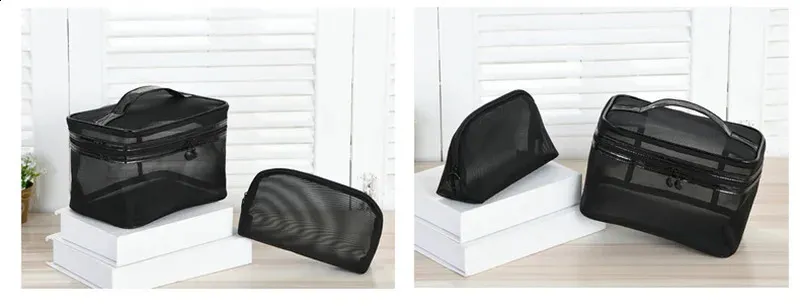 Mesh Transparent Make-Up Männer Frauen Kleine Große Reise Kosmetische Veranstalter Fall Necessaries Make-Up Waschen Kulturbeutel_voghion.com