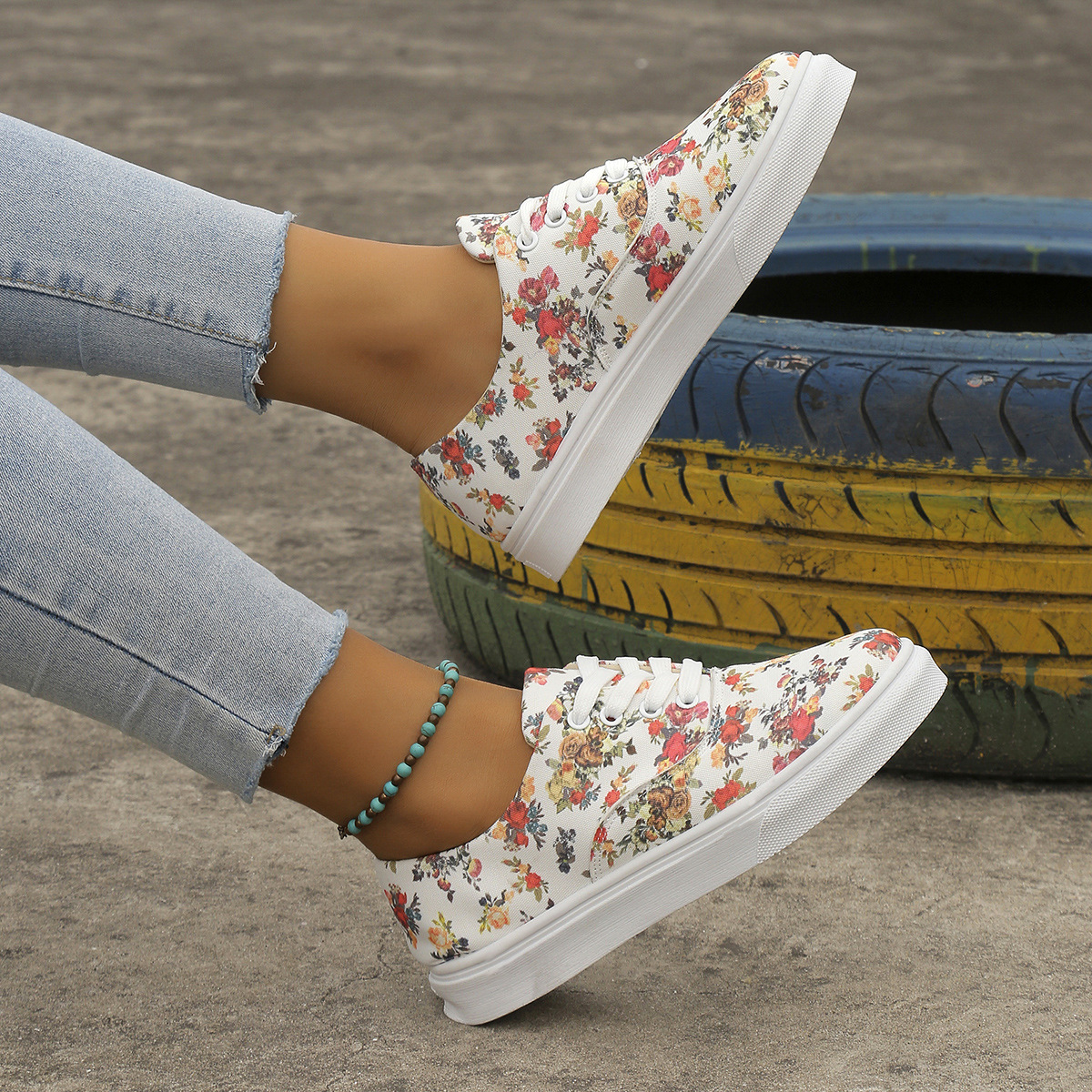 Modische, lässige Low-Top-Canvas-Schuhe für Damen_voghion.com