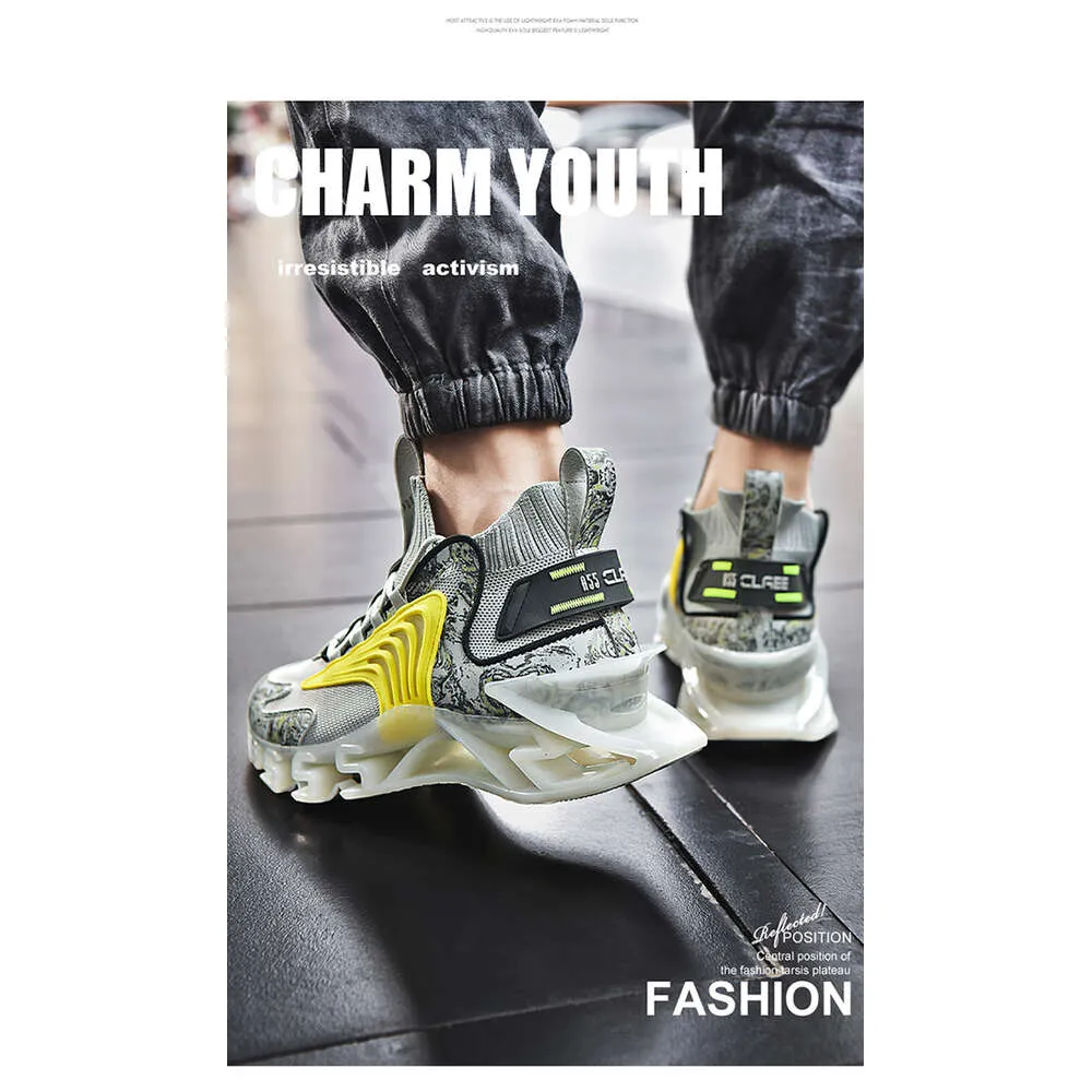 Heren Casual Nieuwe Mode Sport Lente Ademende Shark Blade Schoenen Heren Hoogwaardige Hardloopsneakers Lhshoe_voghion.com