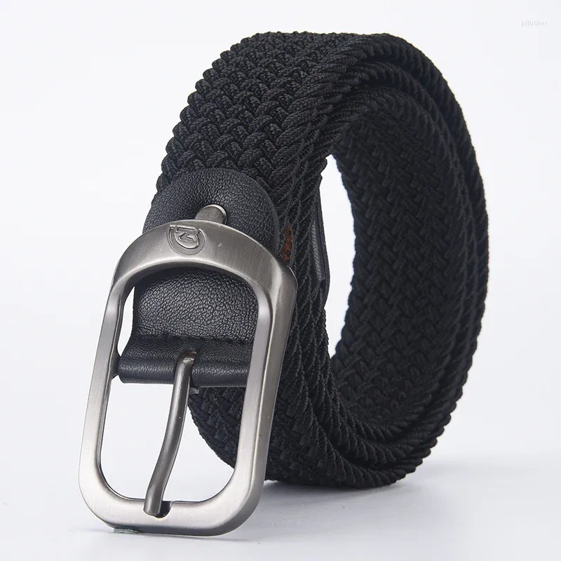 Belts Men's Belt Casual Woven Elastic Outdoor Sports Women's Climbing Work Jeans Suit Pants And Universal_voghion.com