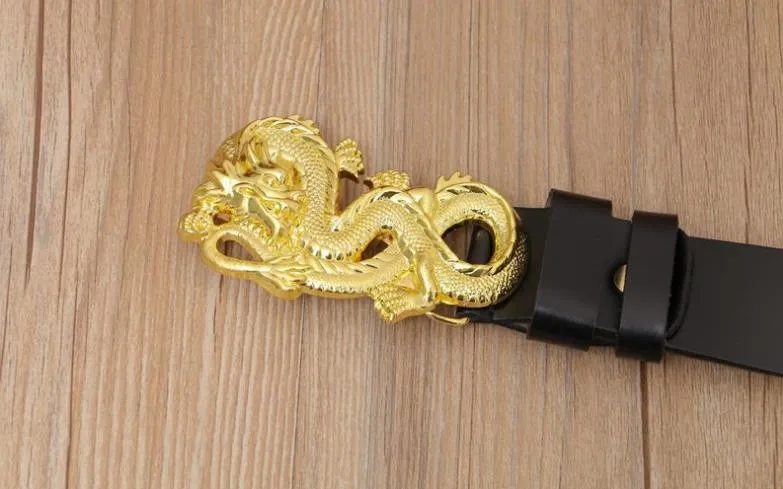 Nuovo marchio di fibbie alla moda Dargon, designer per cinture in pelle di mucca con fibbia a forma di drago in rame per uomo e donna_voghion.com