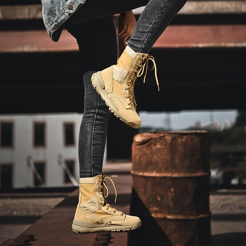 Blitz versendet 1587 paar stil high top militärische ausbildung tourismus dert stiefel für männer und frauen im freien_voghion.com