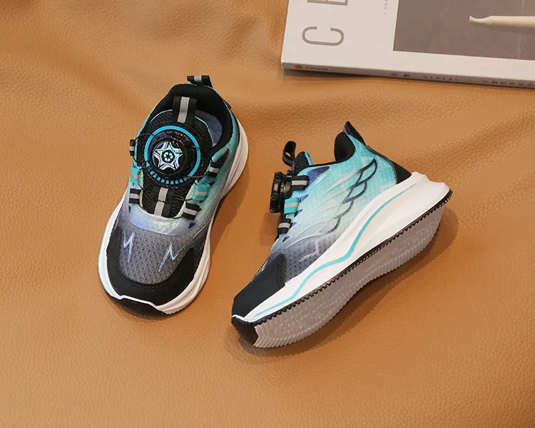 Kleinkind Sport Frühjahr Neue Junge Basketball Rotierenden Schnalle Kinder Cutefeet Mode Mädchen Licht Lauf Trainer Schuhe Größen 21_voghion.com