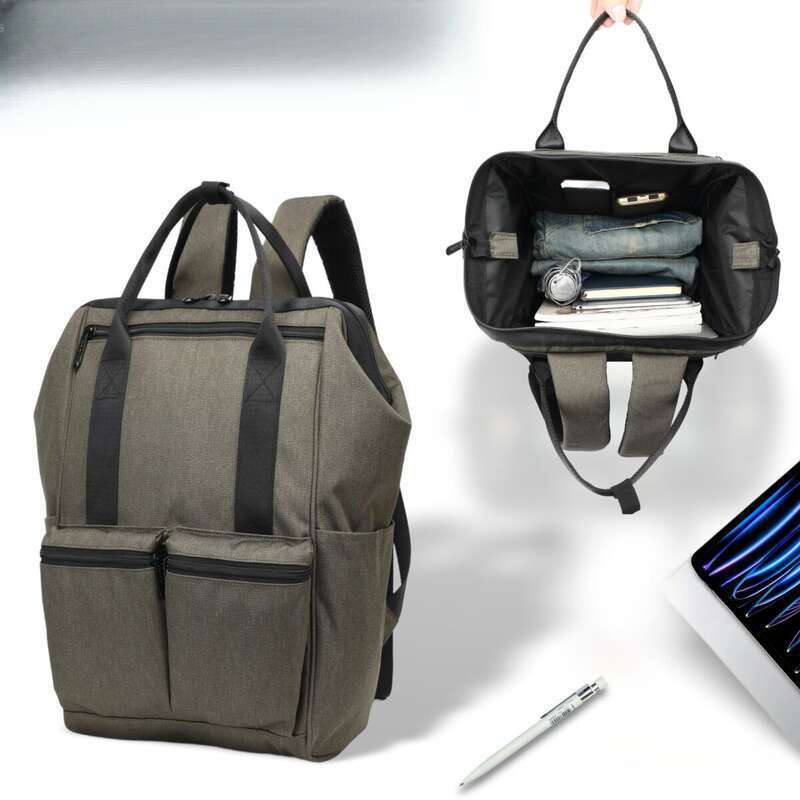Men's Cloth Backpack, Splash-proof,simple Design, Suitable For High-value Male College Students_voghion.com