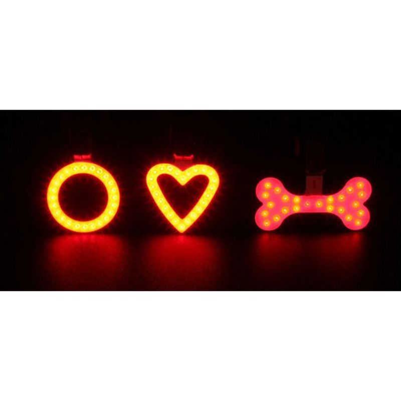 Luce di avvertimento per bici da strada ricaricabile a forma di cuore per bicicletta, attrezzatura creativa per la notte_voghion.com