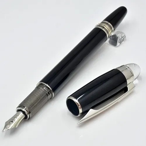 Luksus Monte sort harpiks og krystalstjerne top rollerball pen kuglepen kontor skole skrive fyldepenne med serienummer_voghion.com